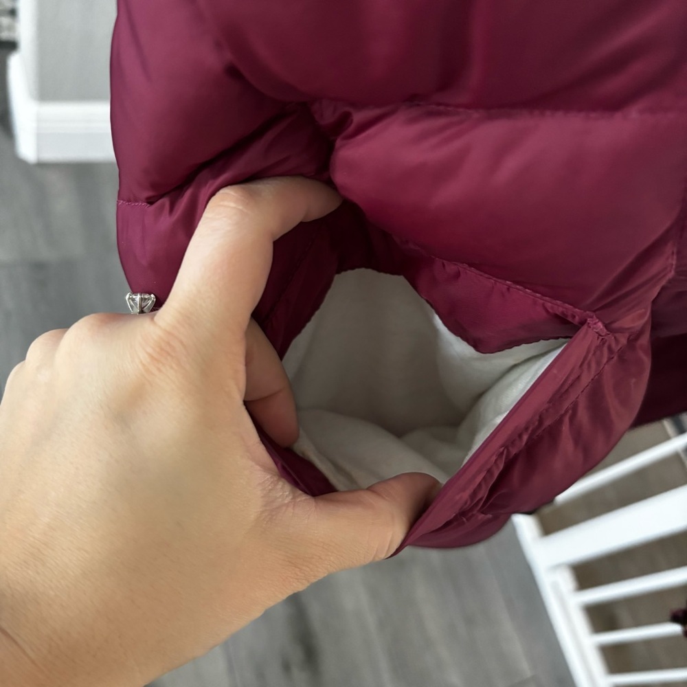 Eddie Bauer Maroon Goose Down Vest - Picture 5 of 8